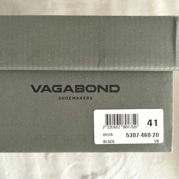 NWT Vagabond Black Leather Mary Jane Flats Size 11 (EU 41) - Picture 3 of 6